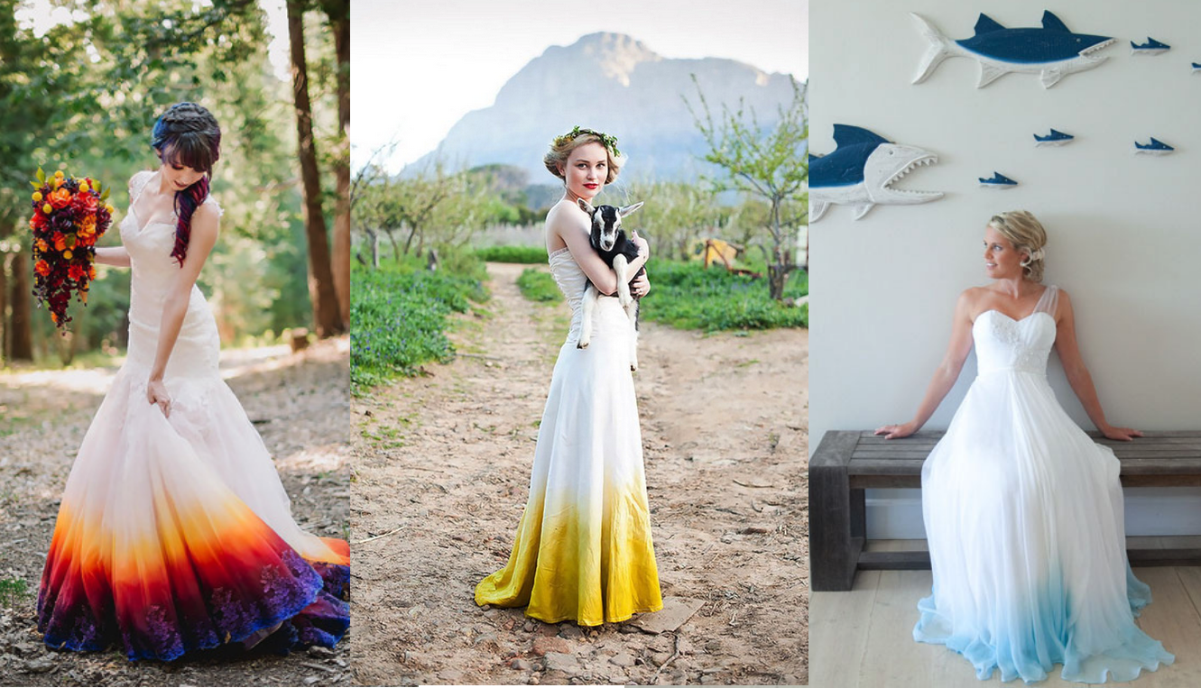 Trend Alert: Vestidos de Noiva Estilo Dip-dye